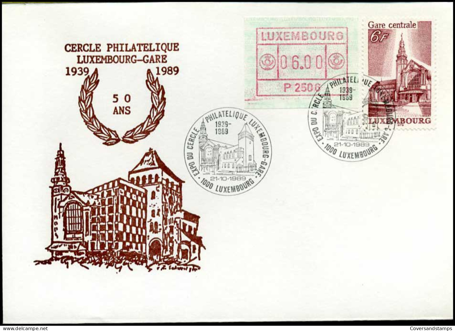 Luxembourg - FDC - ATM  -  Gare Centrale - FDC