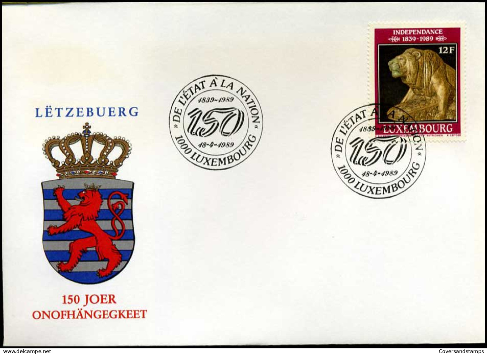 Luxembourg - FDC - Independance 1839-1989 - FDC