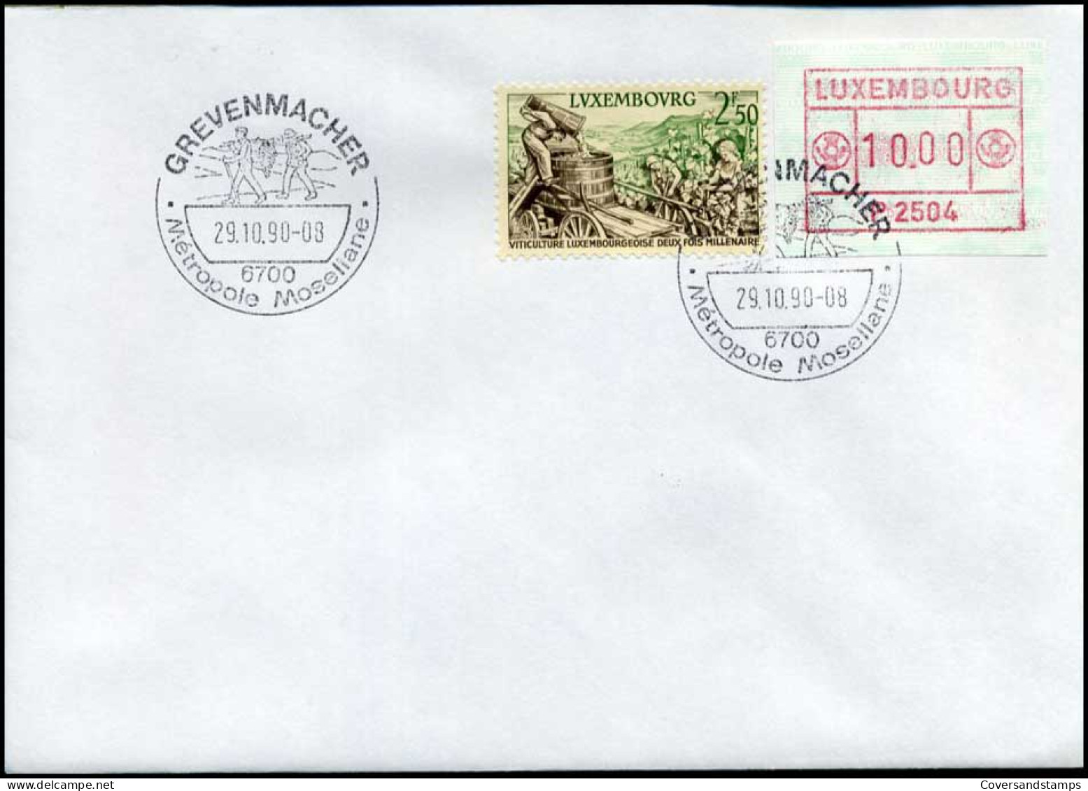 Luxembourg - FDC - ViticultureLuxembourgeoise Deux Fois Millenaire - FDC