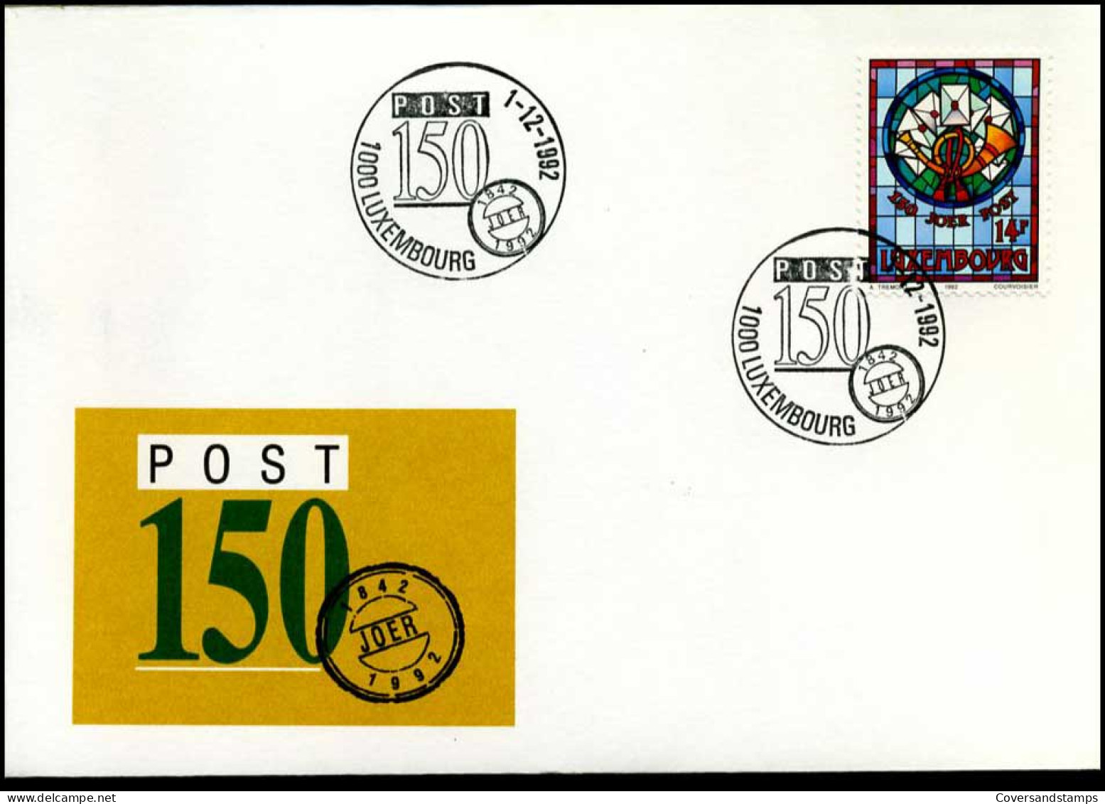 Luxembourg - FDC - 150 Joer Post - FDC