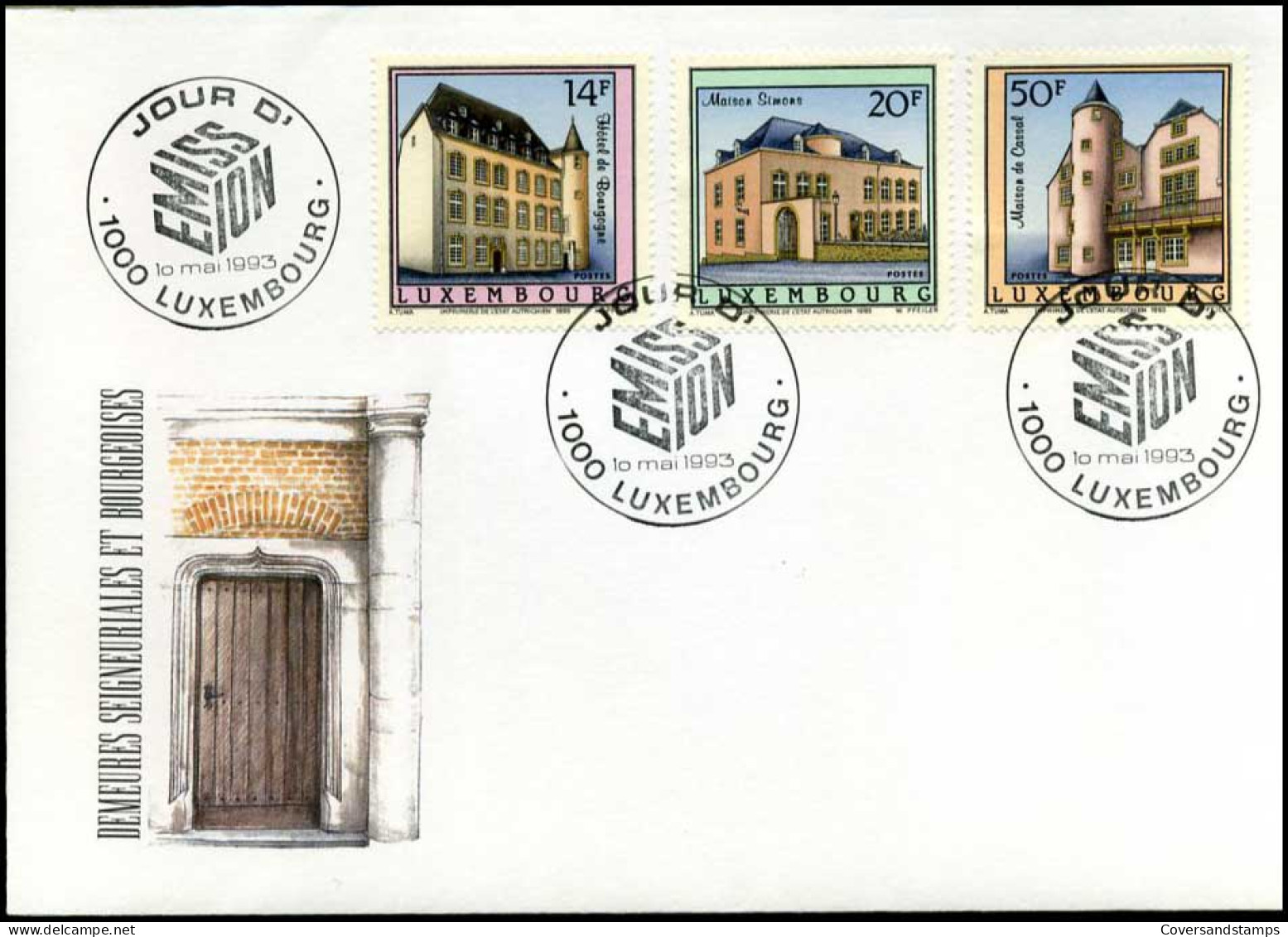 Luxembourg - FDC -  Demeures Seigneuriales Et Bourgeoises - FDC