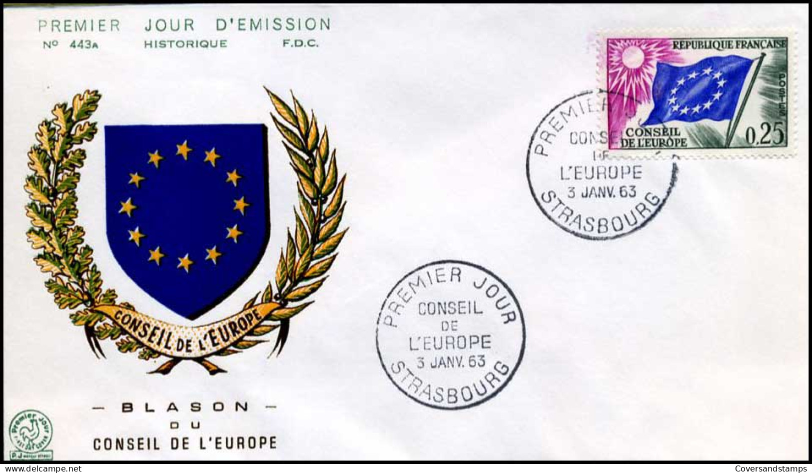 Frankrijk - FDC - Europa CEPT 1963 - 1963