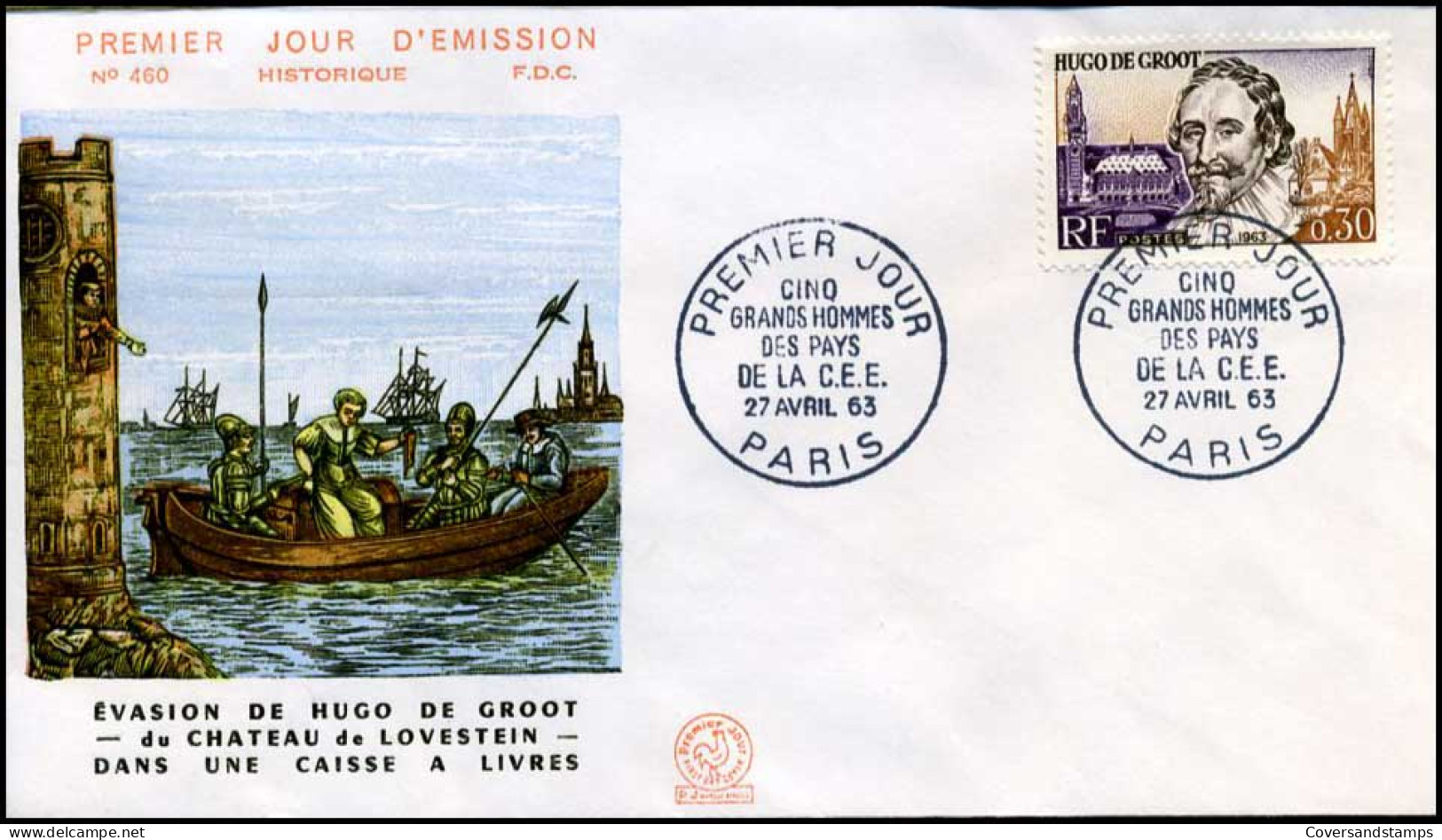 Frankrijk - FDC - Hugo De Groot - 1960-1969