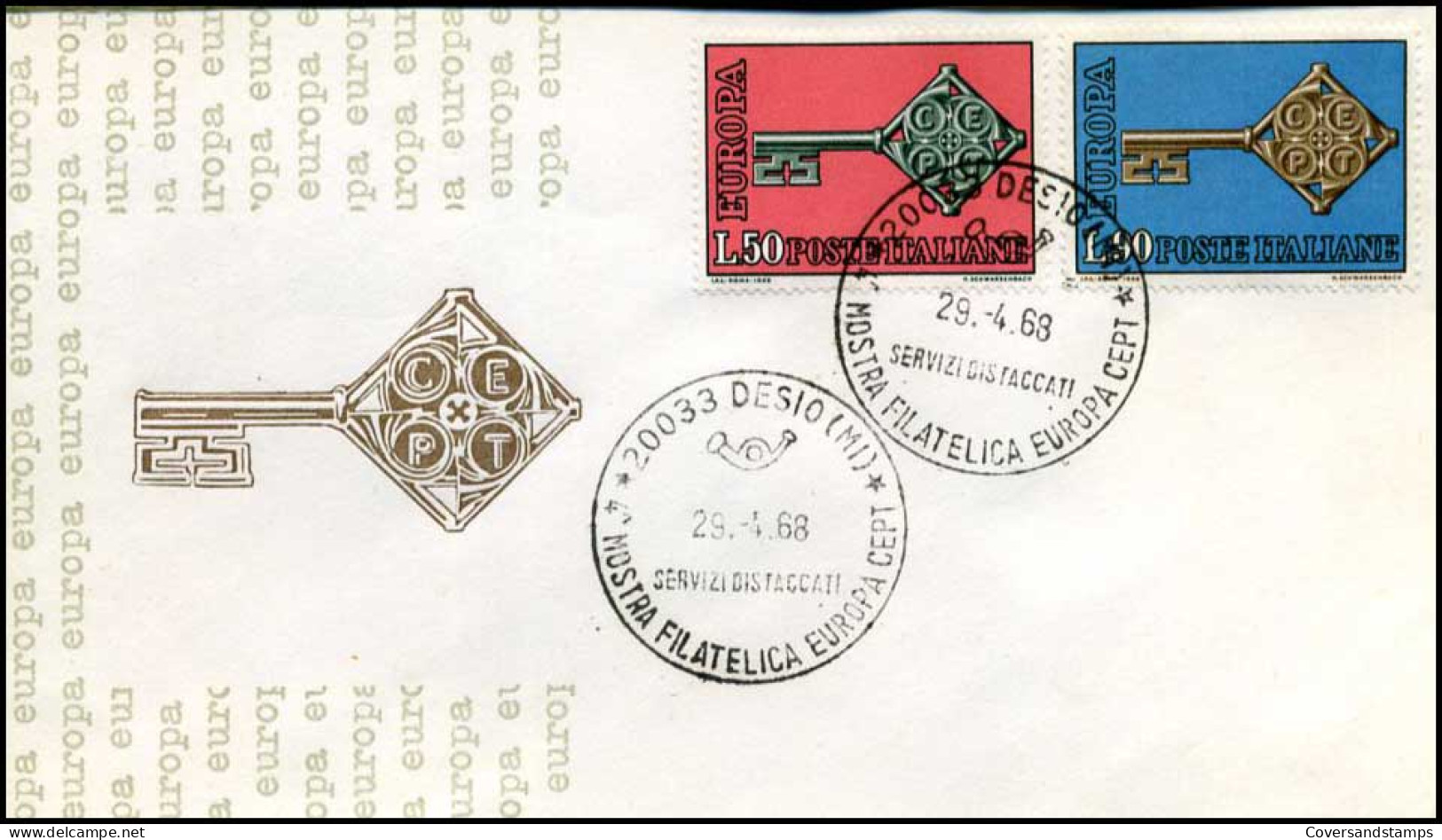 Italie - FDC - Europa CEPT 1968 - 1968