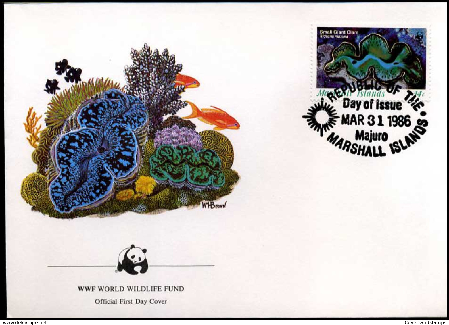 Marshall Islands - FDC - Small Giant Clam - FDC
