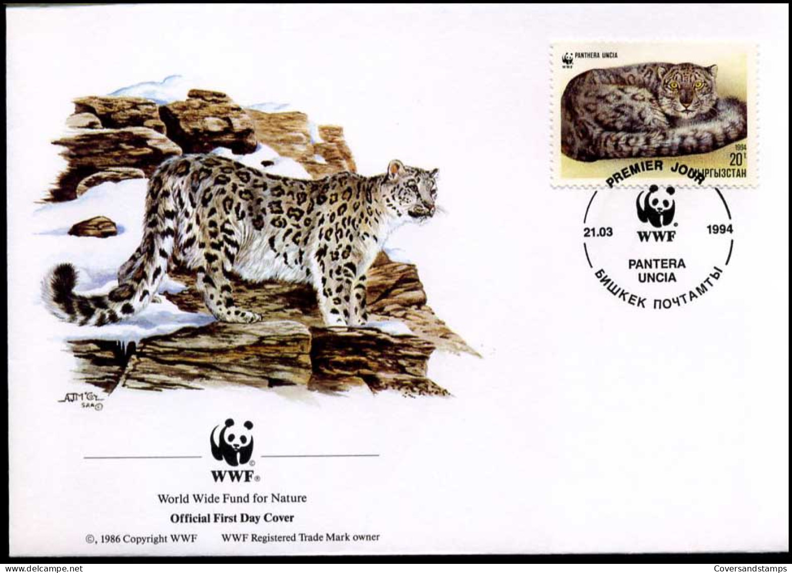 WWF - FDC - Wilde Dieren / Wild Animals - FDC