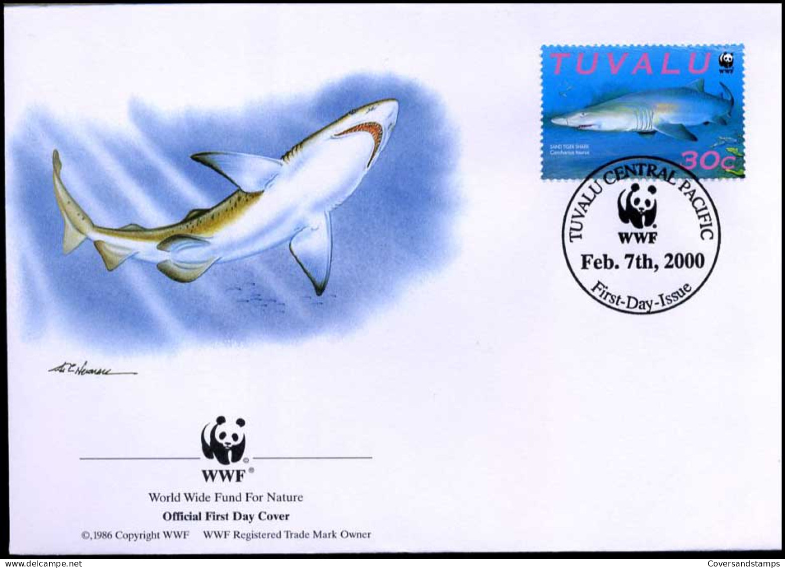 Tuvalu - FDC - Wilde Dieren / Wild Animals - FDC