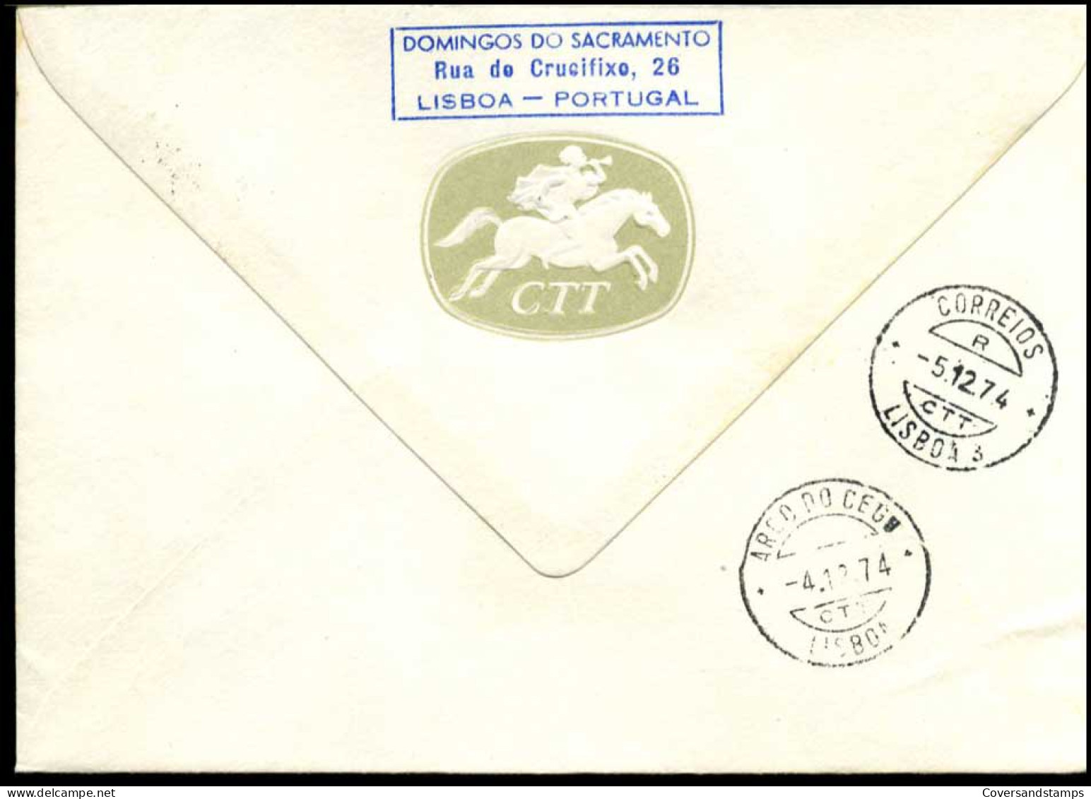 Portugal - Aangetekende Brief Van Lissabon Naar Lissabon - Storia Postale