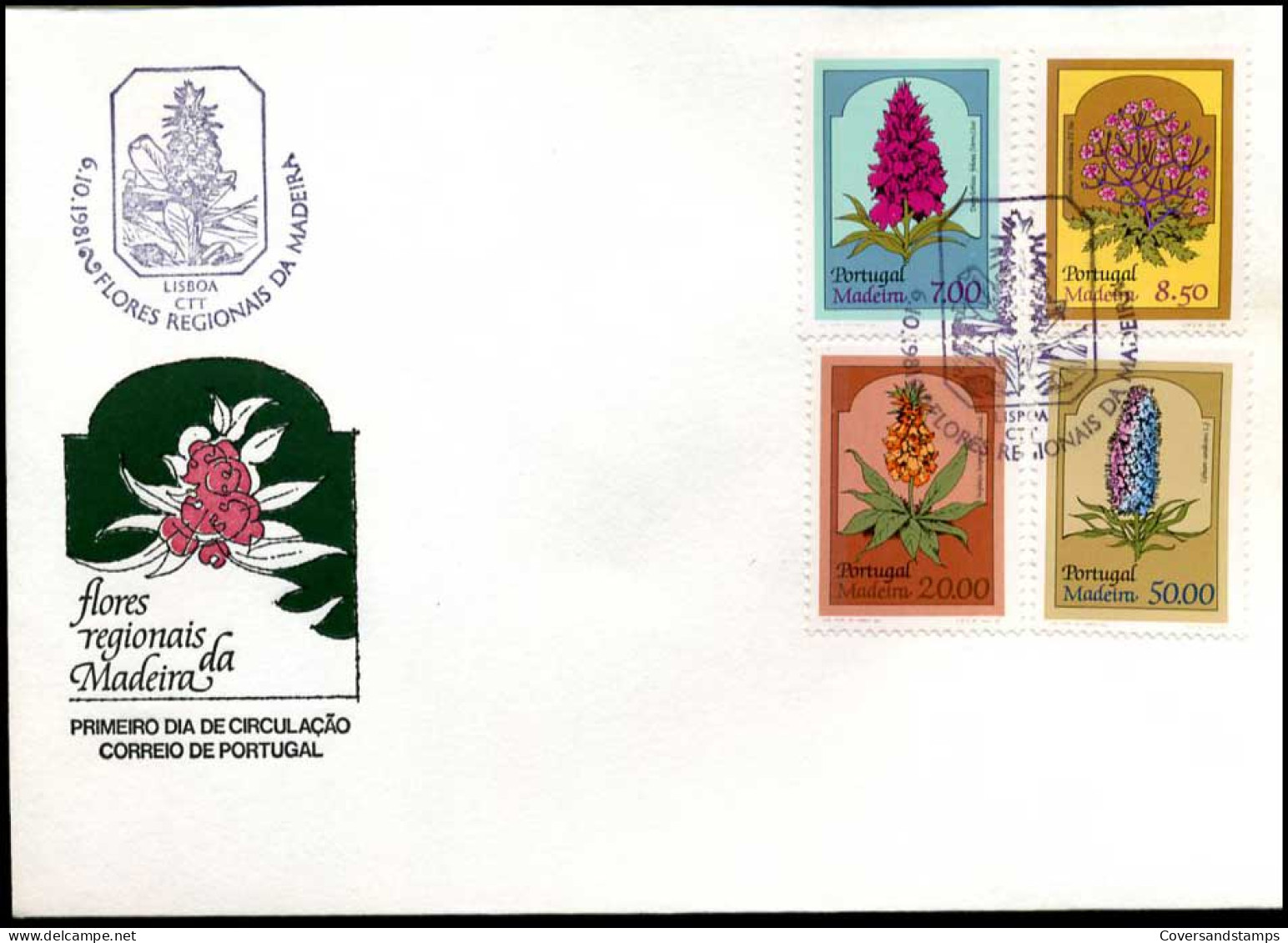 Portugal - FDC - Madeira - Flores Regionais - FDC