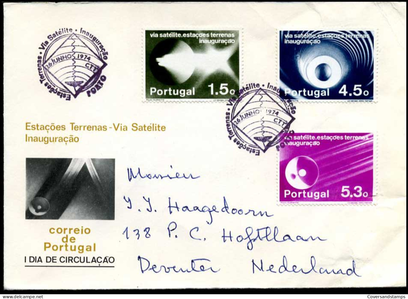 Portugal  - Brief Van Porto Naar Deventer (Nederland) - Briefe U. Dokumente