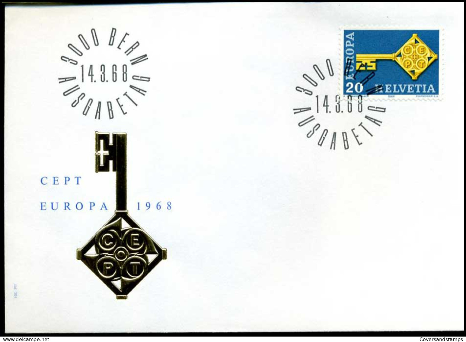 Zwitserland  - FDC - Europa CEPT 1968 - 1968