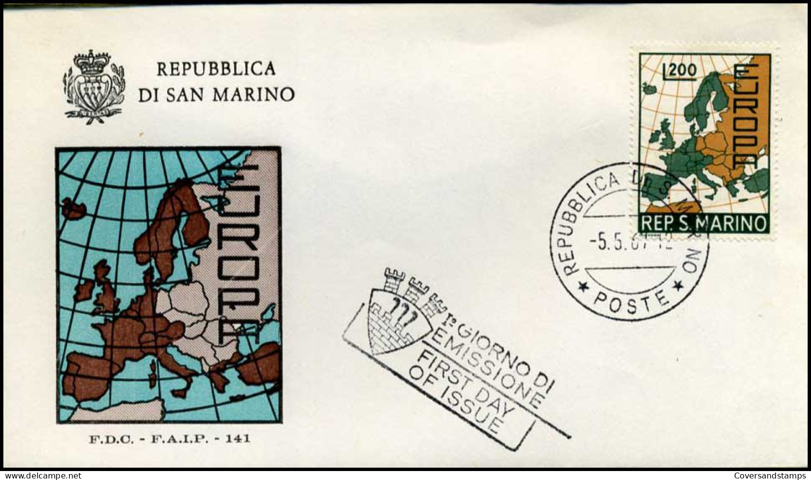 San Marino - FDC - Europa - 1967