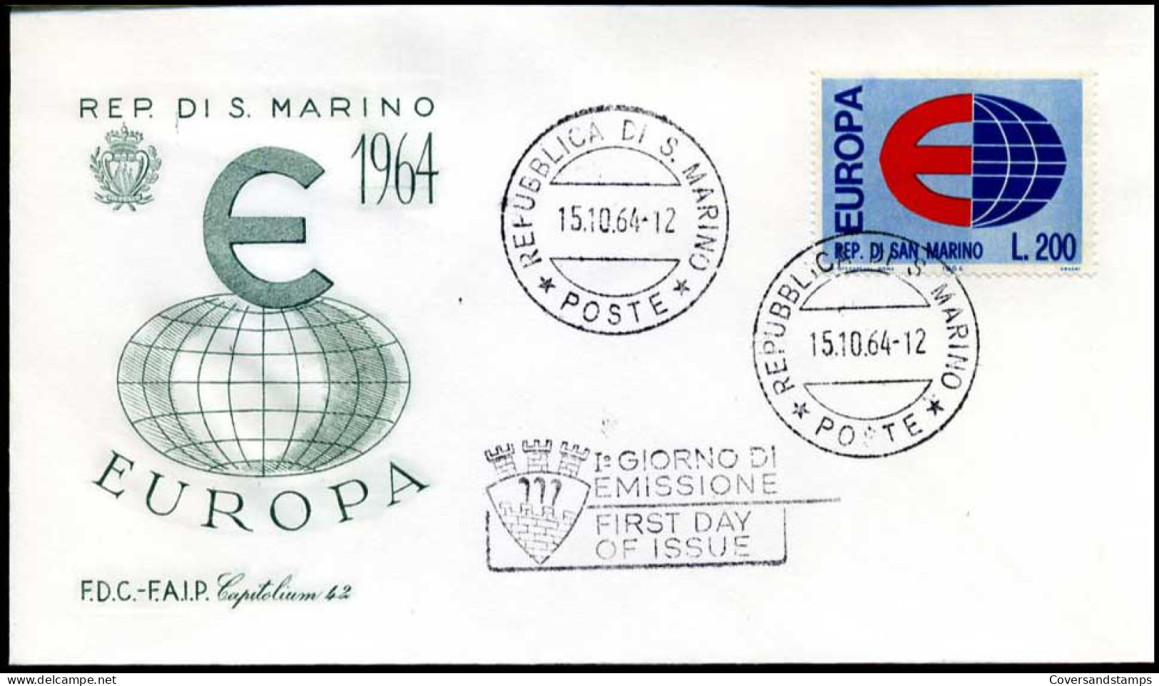 San Marino - FDC - Europa CEPT - 1964