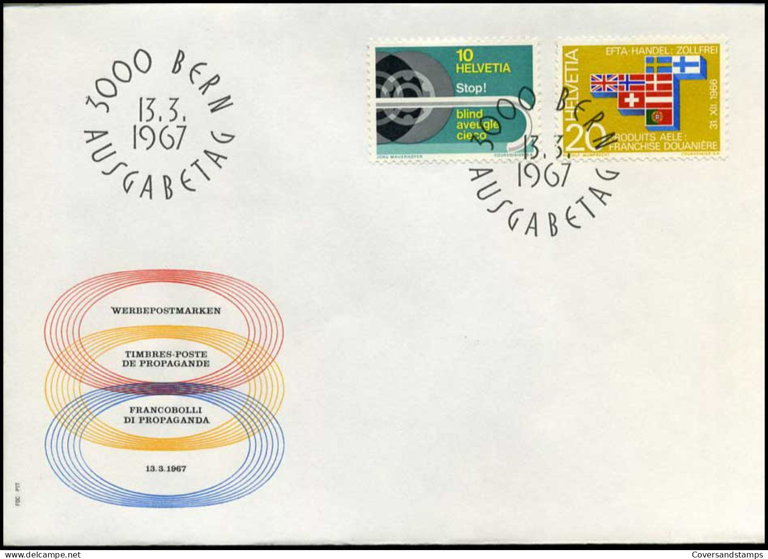 Zwitserland - FDC - Werbepostmarken - FDC