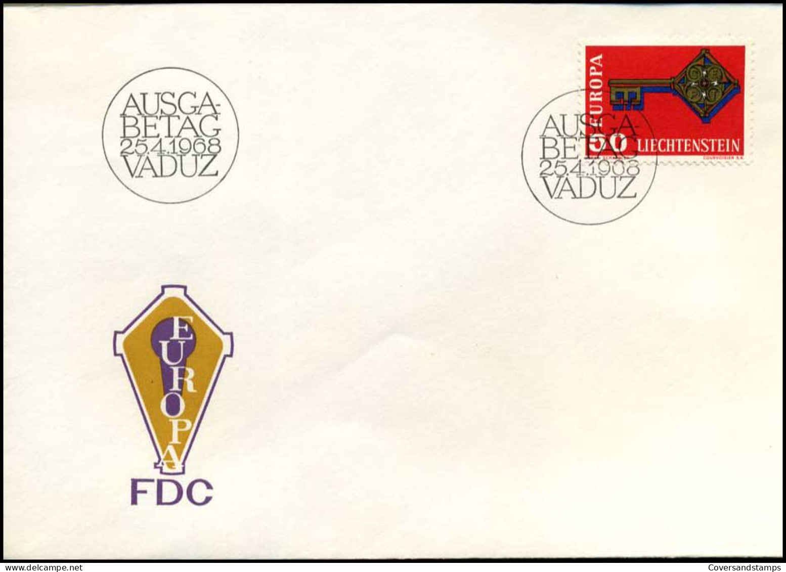 Liechtenstein - FDC - Europa CEPT - 1968