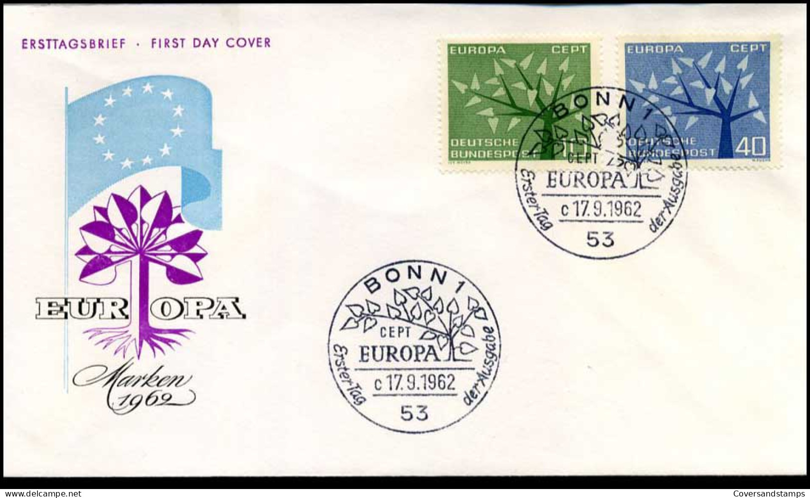 Bundespost - FDC - Europa CEPT - 1962
