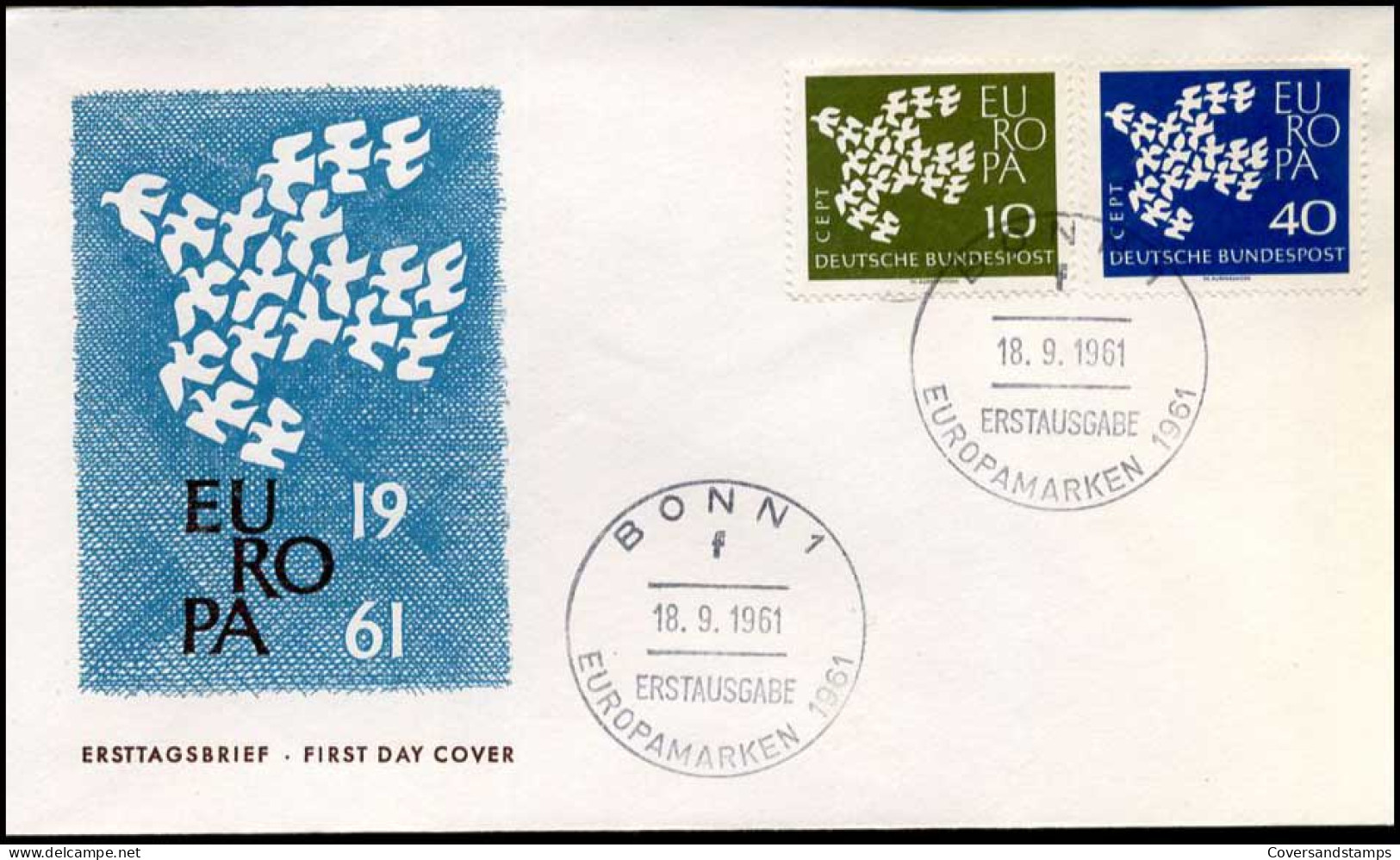 Bundespost - FDC - Europa CEPT - 1961