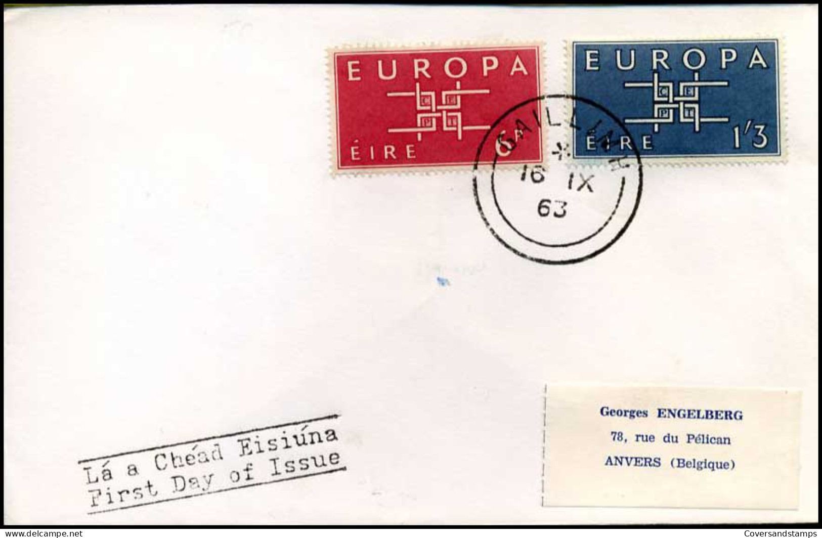 Ireland - FDC - Europa CEPT 1963 - 1963