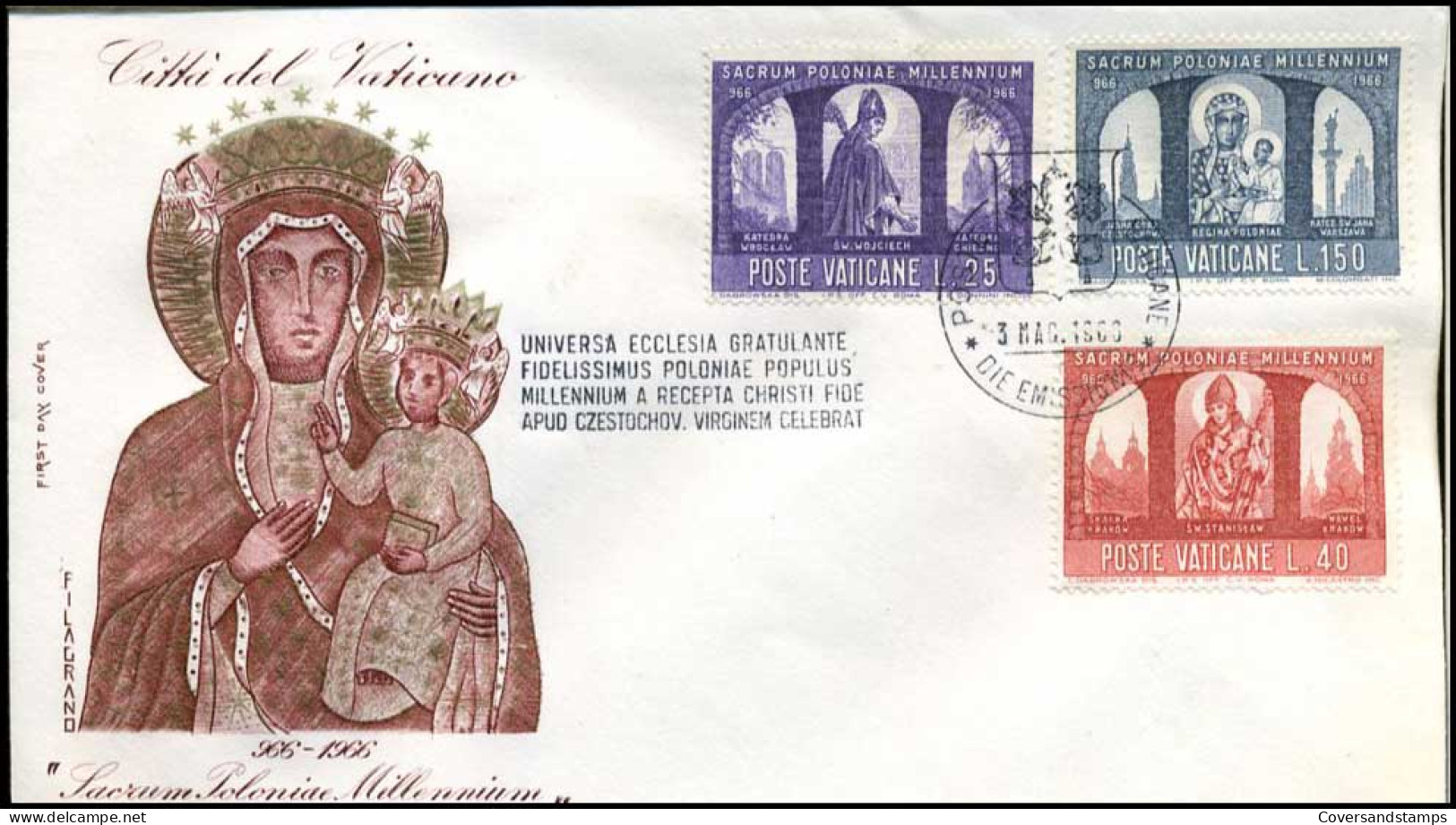 Vatikaan - FDC - Sacrum Poloniae Millennium - FDC