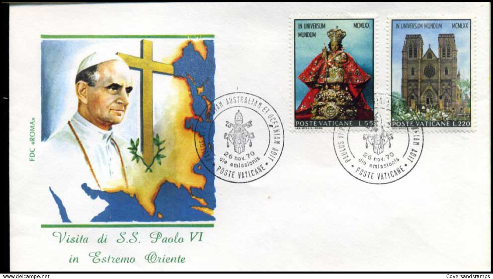 Vatikaan - FDC - Visita Di S.S. Paolo VI In Estremo Oriente - FDC