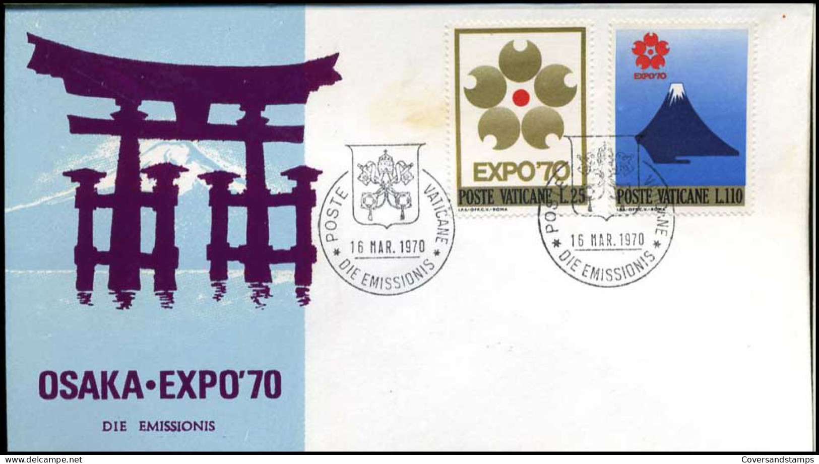 Vatikaan - FDC -  Osaka Expo '70 - FDC