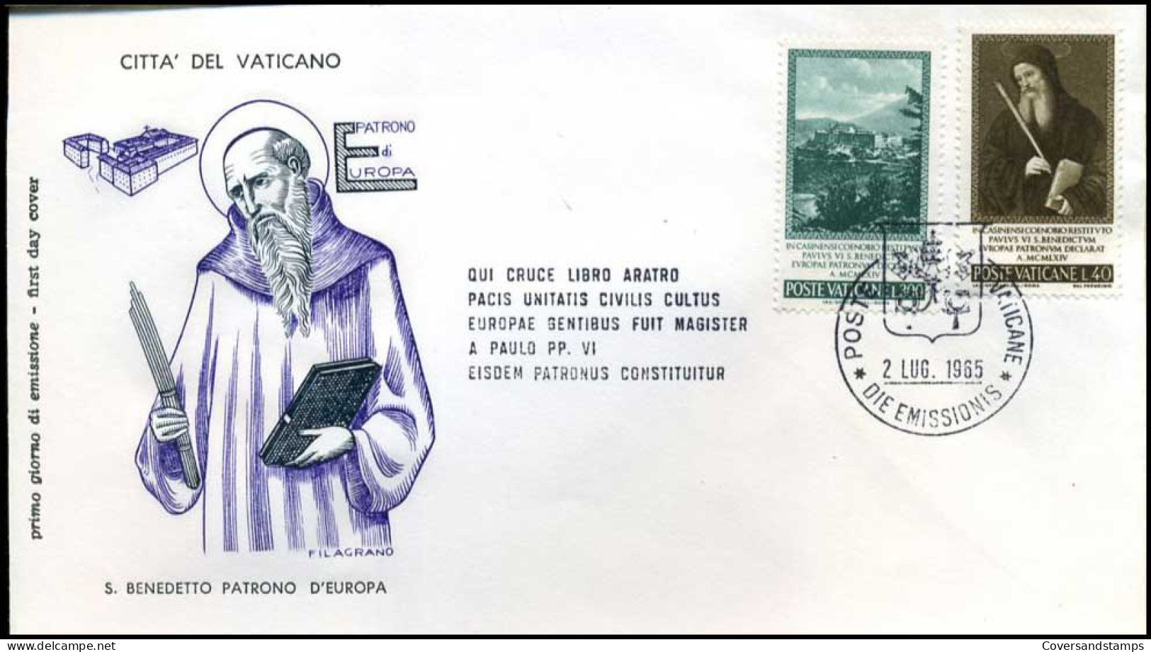Vatikaan - FDC -  S. Benedetto Patrono D'Europa - FDC
