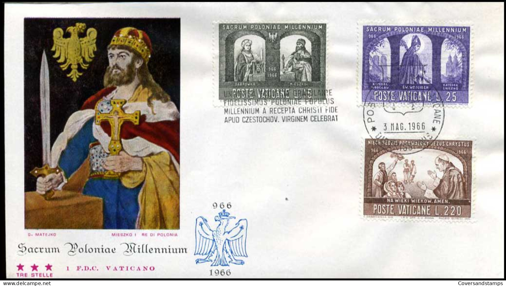 Vatikaan - FDC - Sacrum Poloniae Millennium - FDC