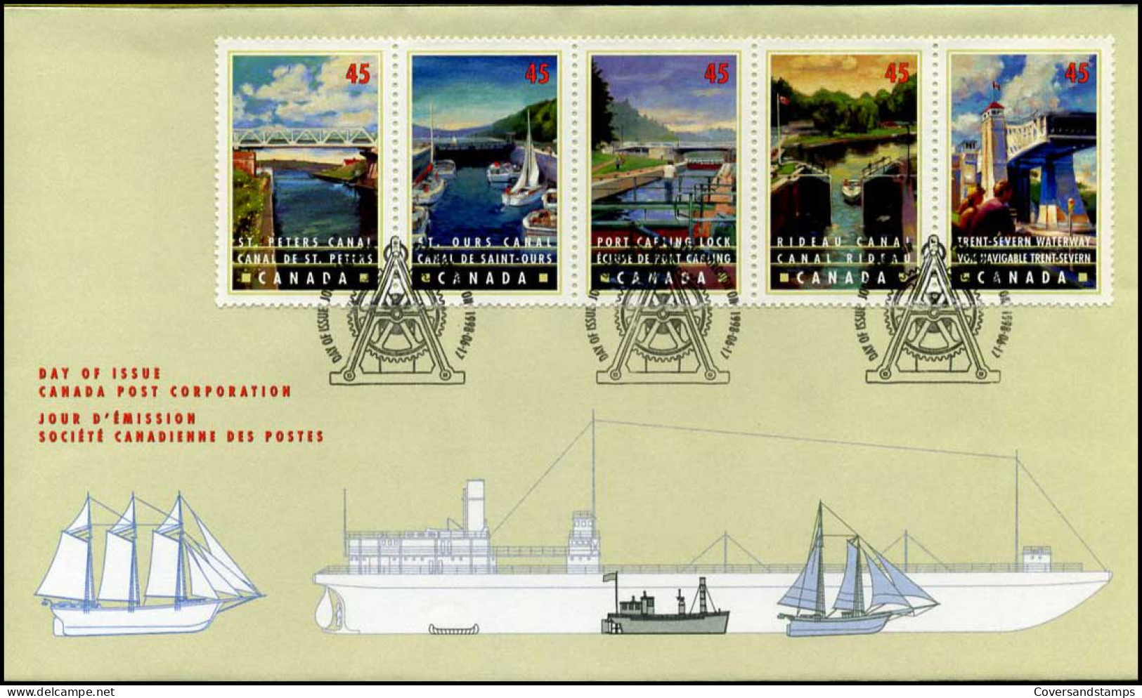 Canada - FDC - Canals And Boats - 2001-2010