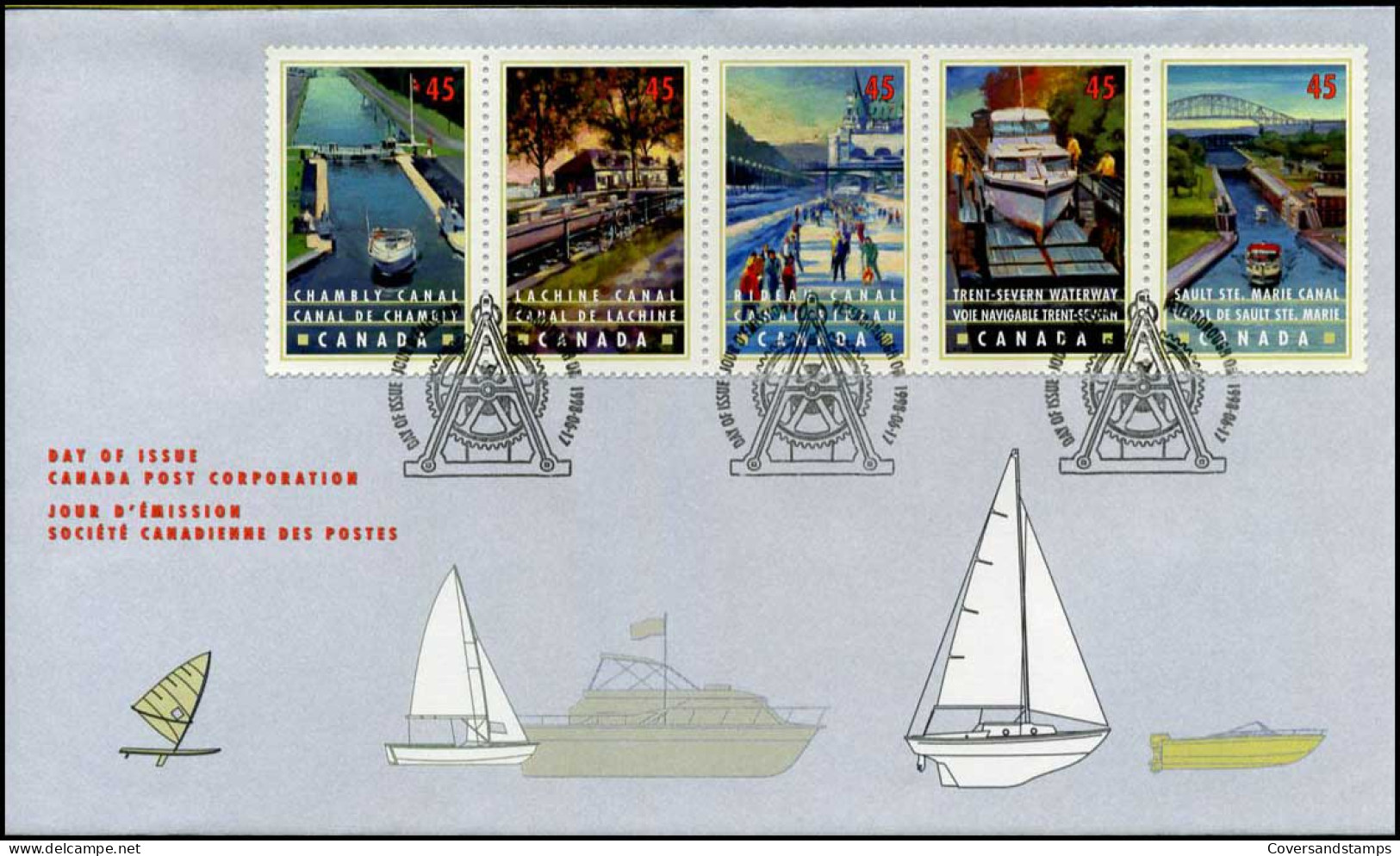 Canada - FDC - Canals And Boats - 2001-2010