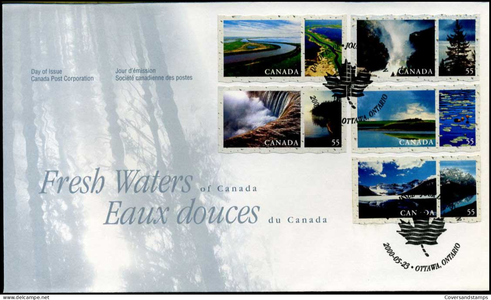 Canada - FDC - Fresh Waters Of Canada - 1991-2000