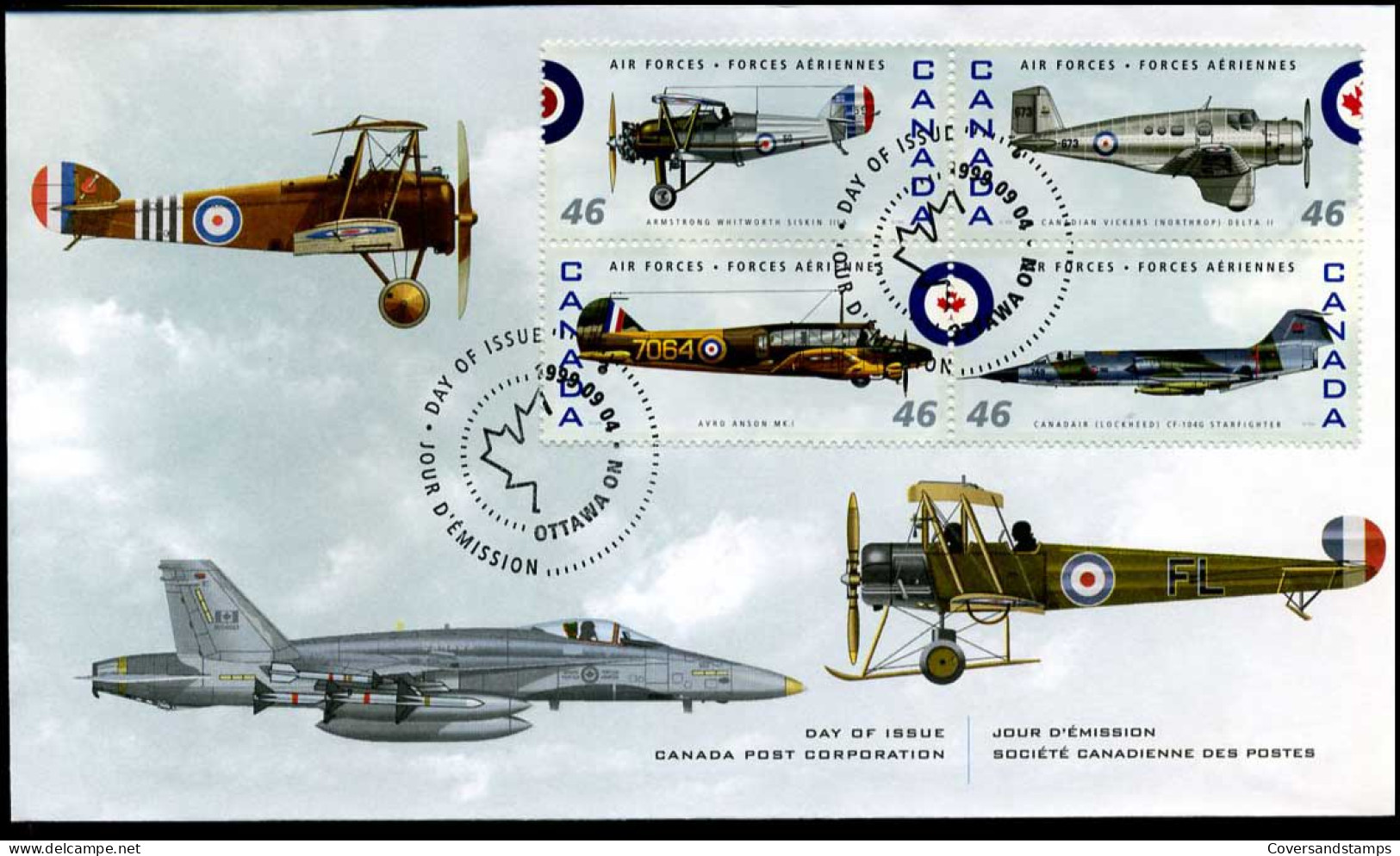 Canada - FDC - Canada's Air Forces - 1991-2000