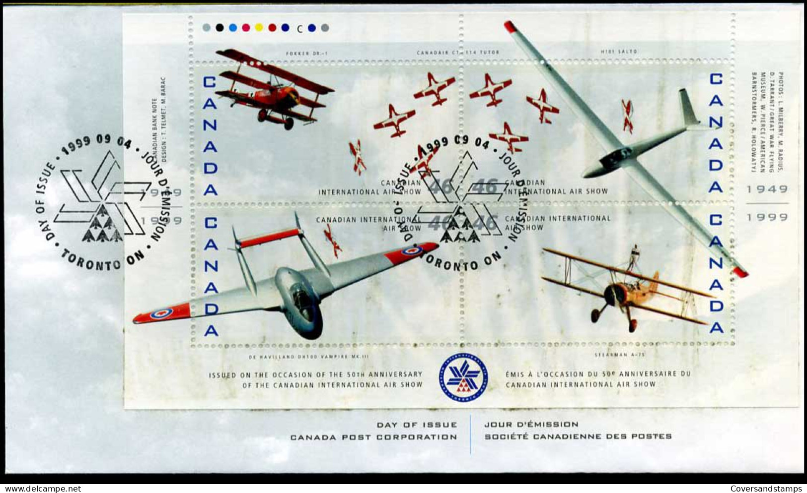 Canada - FDC - Canada's Air Forces - 1991-2000