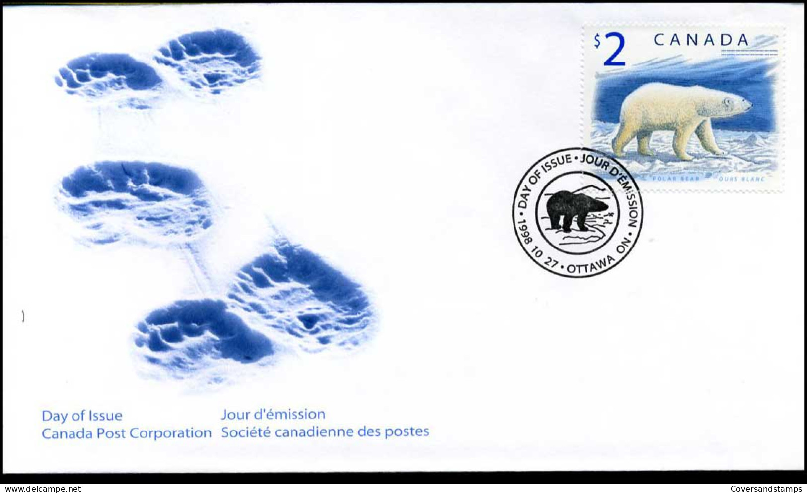 Canada - FDC - Polar Bear - 1991-2000