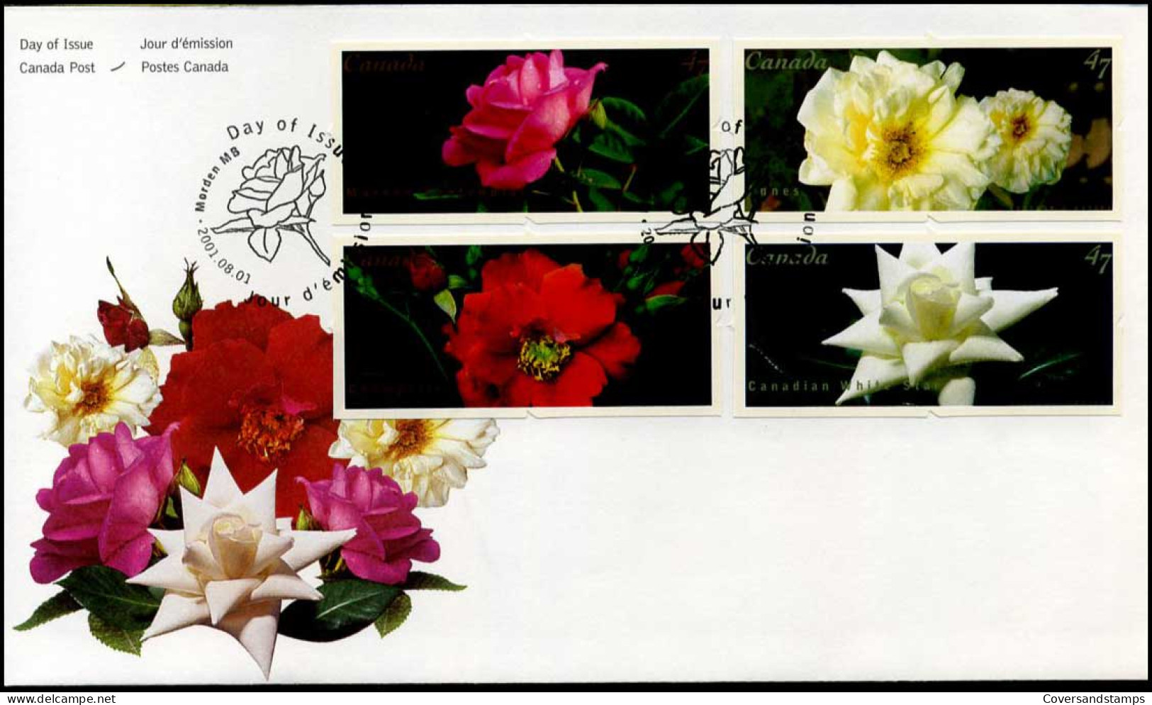 Canada - FDC - Flowers : Roses - 2001-2010