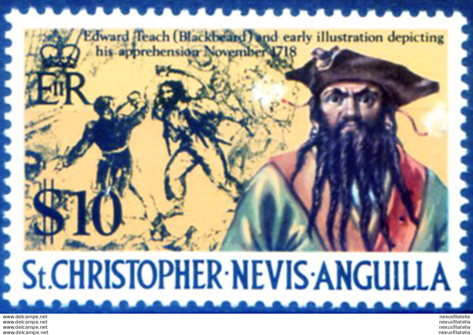 Definitiva. Pirata 1974. - St.Kitts E Nevis ( 1983-...)