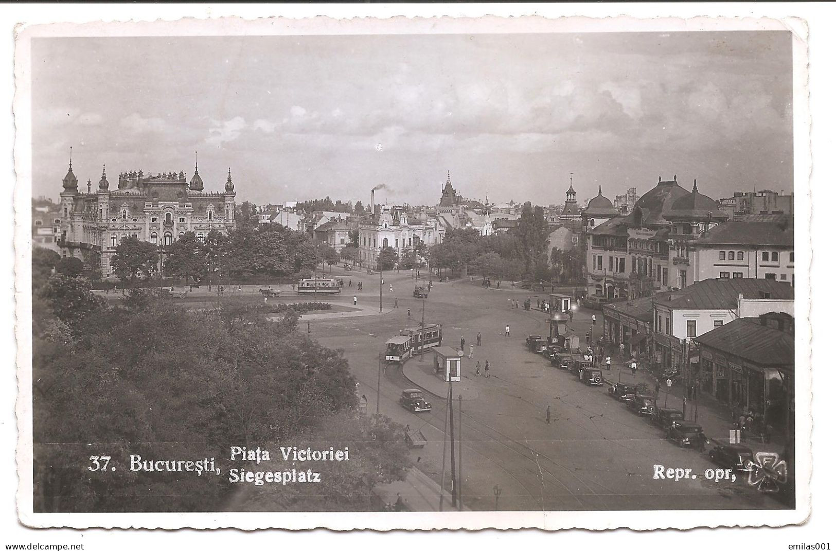 BUCURESTI - Piara Victoriei - CP Foto , Cenzura Bucuresti - Romania