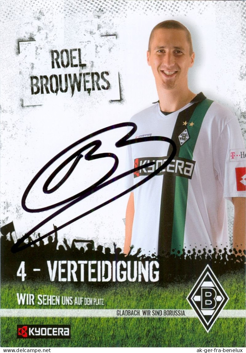 Fußball-Autogrammkarte AK Roel Brouwers Borussia Mönchengladbach 08-09 Heerlen Roda JC Kerkrade SC Paderborn Nederland - Autografi