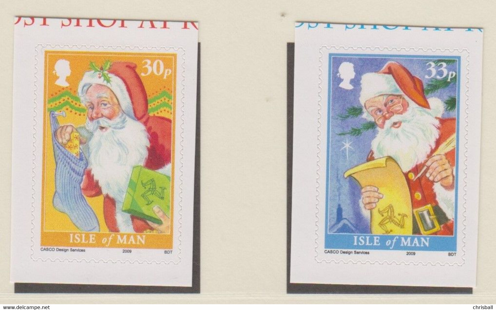 Isle Of Man 2009 - Christmas Set 2, Self Adhesive - Unmounted Mint NHM - Man (Insel)