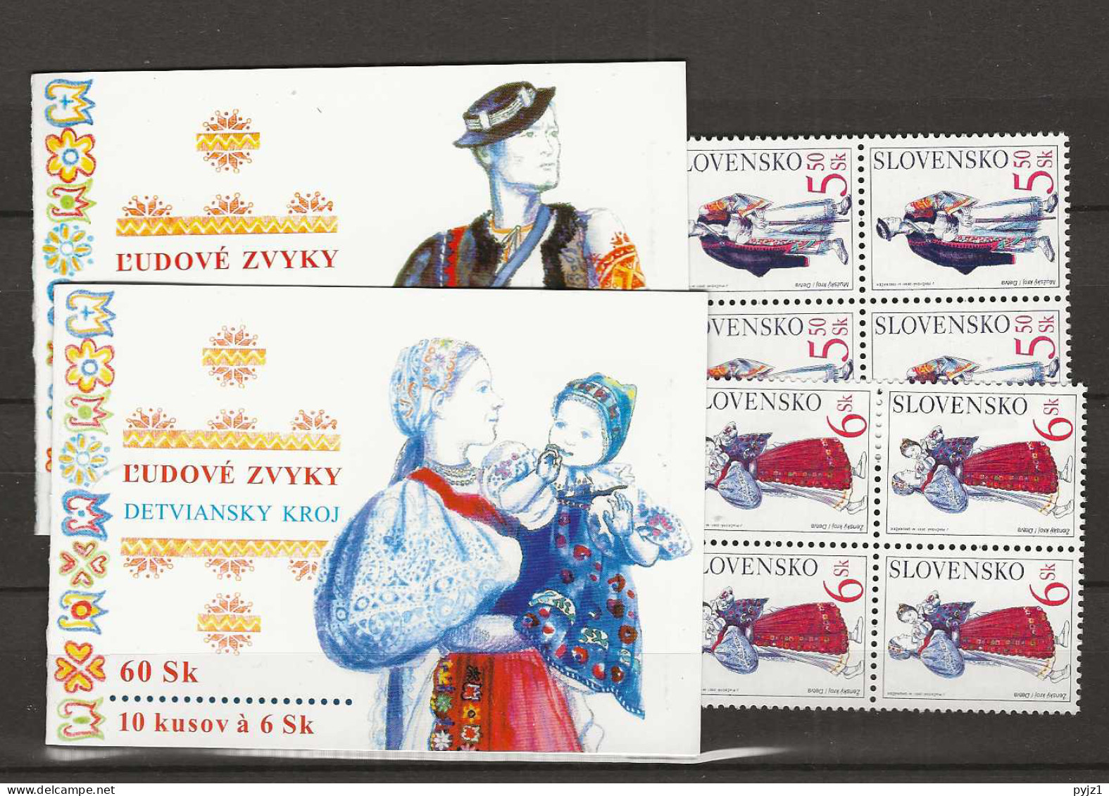 2001 MNH Slovakia Booklet Mi 39-40 Postfris** - Ungebraucht