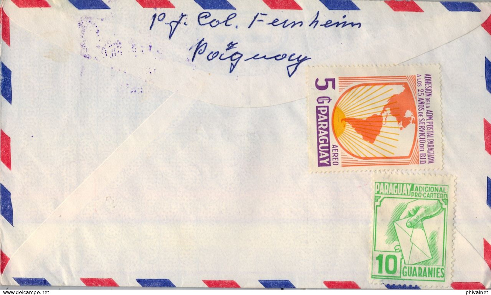 1988 PARAGUAY , FILADELFIA / COL. FERNHEIM - STUTTGART , CORREO AÉREO , U.P.U. , FRANCISCO SOLANO - Paraguay