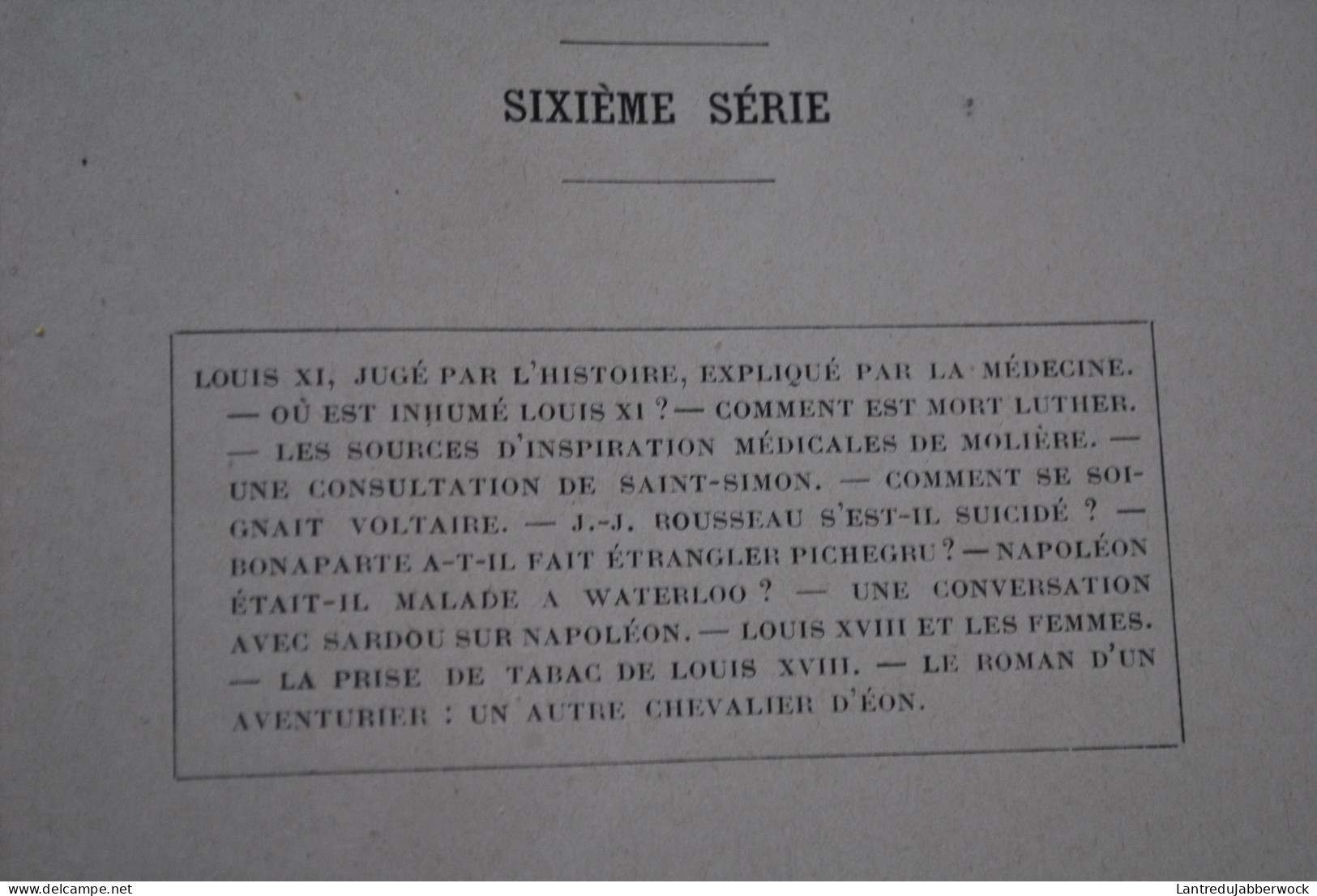 DOCTEUR CABANES LES INDISCRETIONS DE L'HISTOIRE Volumes 1 2 3 5 6 RARE RELIURE CUIR liseré doré Albin Michel début XXè