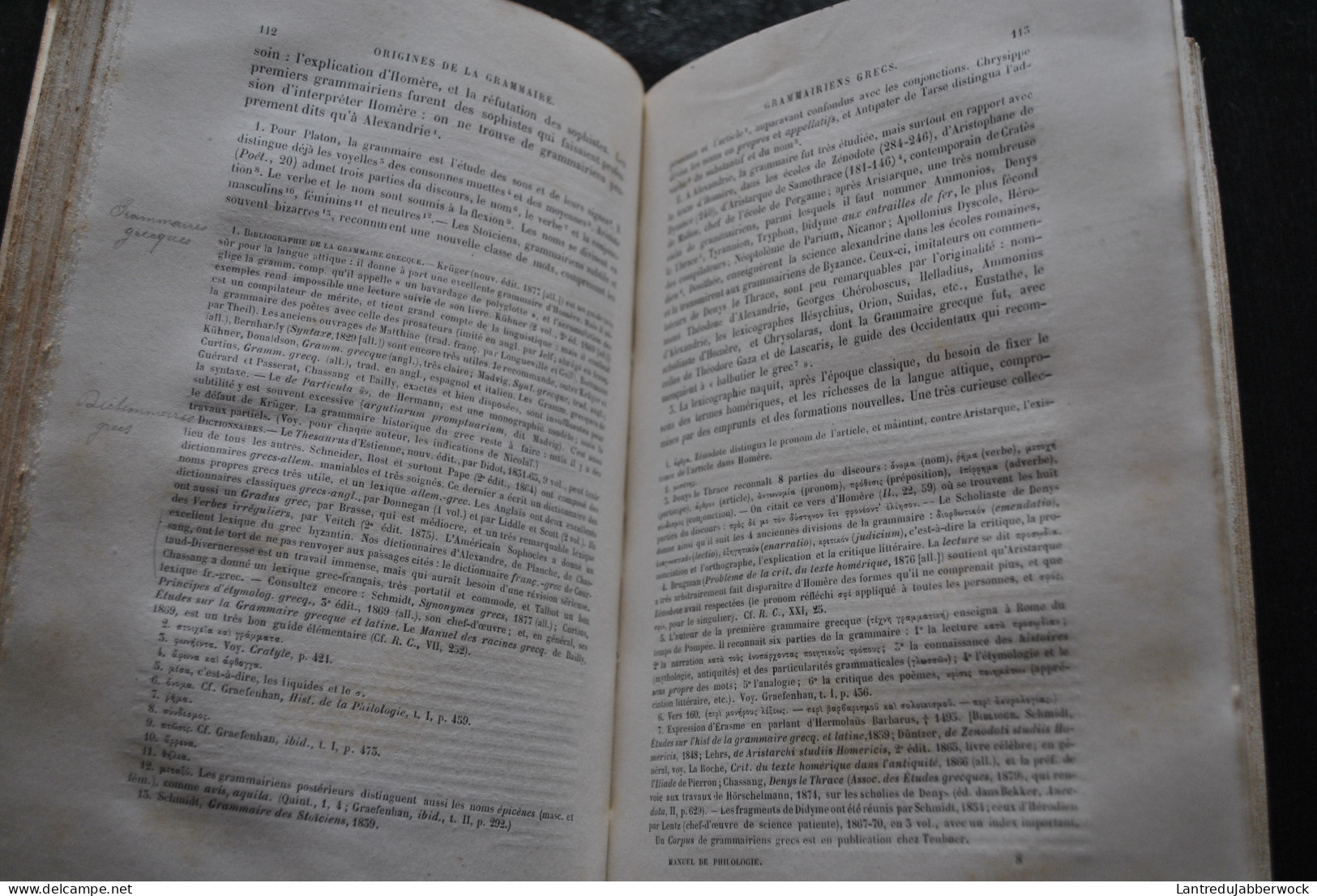 REINACH Salomon MANUEL DE PHILOLOGIE CLASSIQUE D'APRES LE TRIENNIUM PHILOLOGICUM DE W. FREUND 1880 université rare 