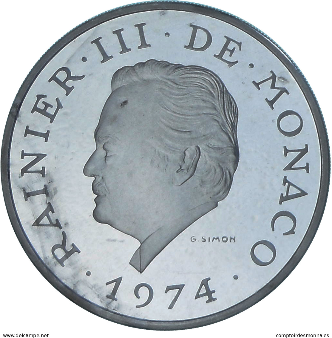 Monnaie, Monaco, Rainier III, 100 Francs, 1974, Paris, FDC, Argent - 1960-2001 Franchi Nuovi