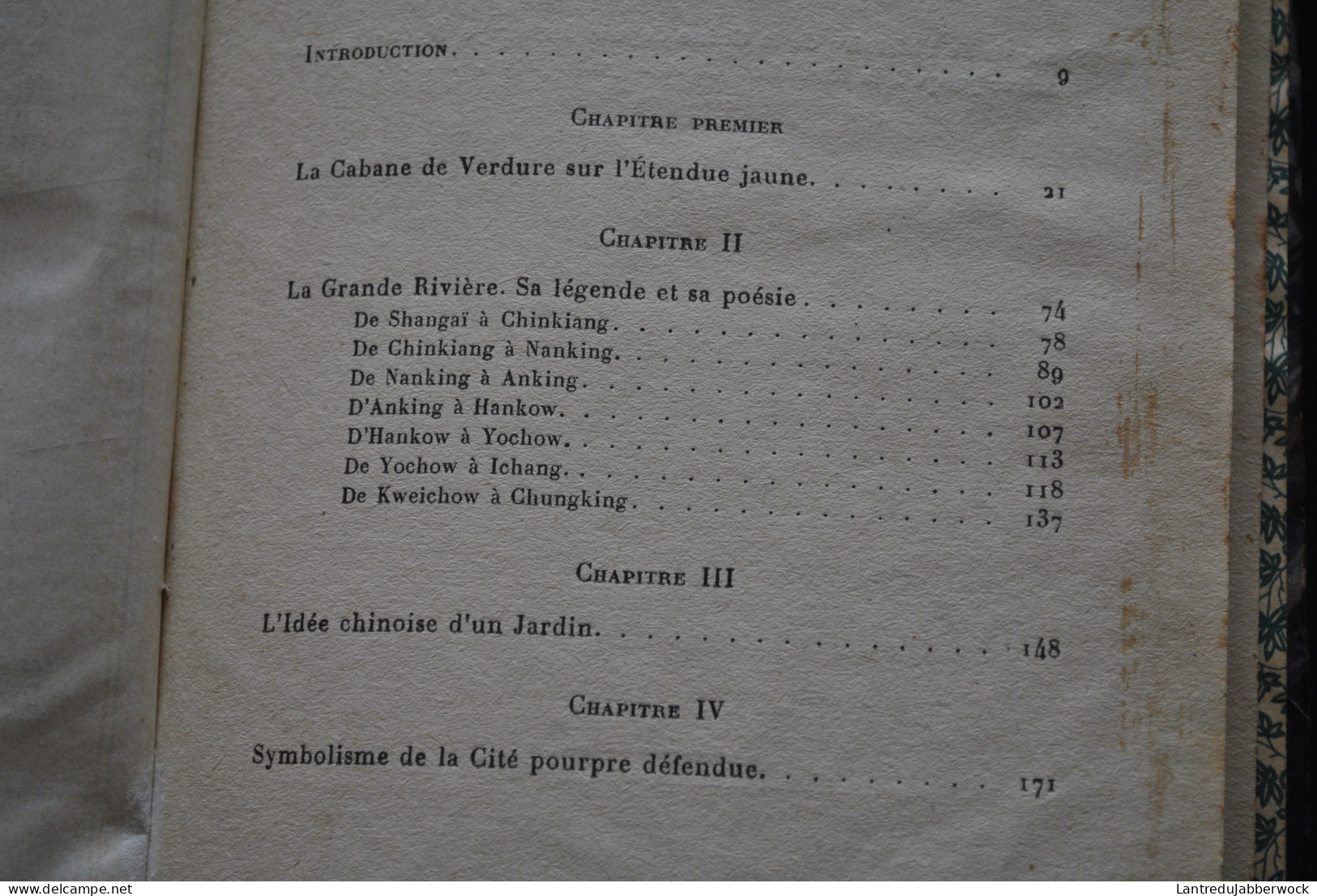 AYSCOUGH Florence ‎Un Miroir chinois A travers la Chine inconnue Librarie Pierre Roger 1926 Reliure cuir Carte rempliée 