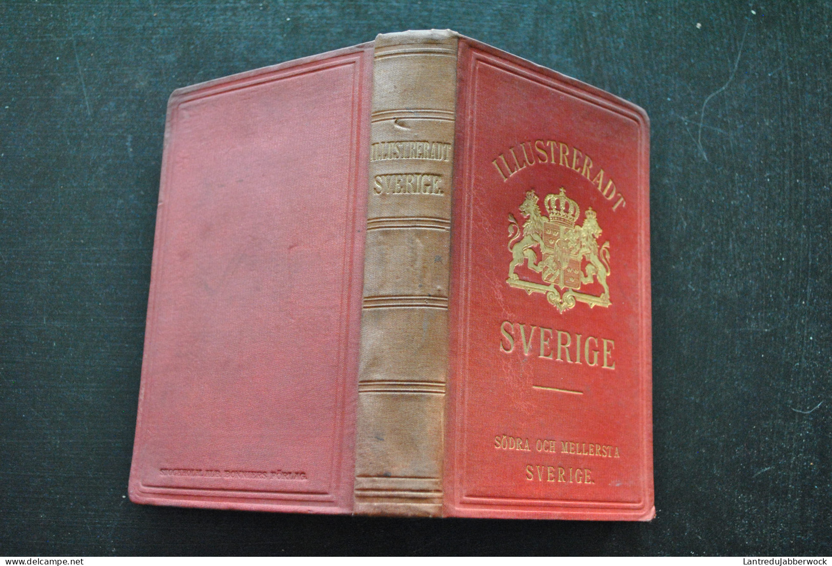 SVERIGE ILLUSTRERAD HANDBOK FOR RESANDE OCH DERJEMTE ETT MINNE FOR DEM SOM BESOKT LANDET 1882 KARTOR PLANER GUIDE VOYAGE - 1801-1900