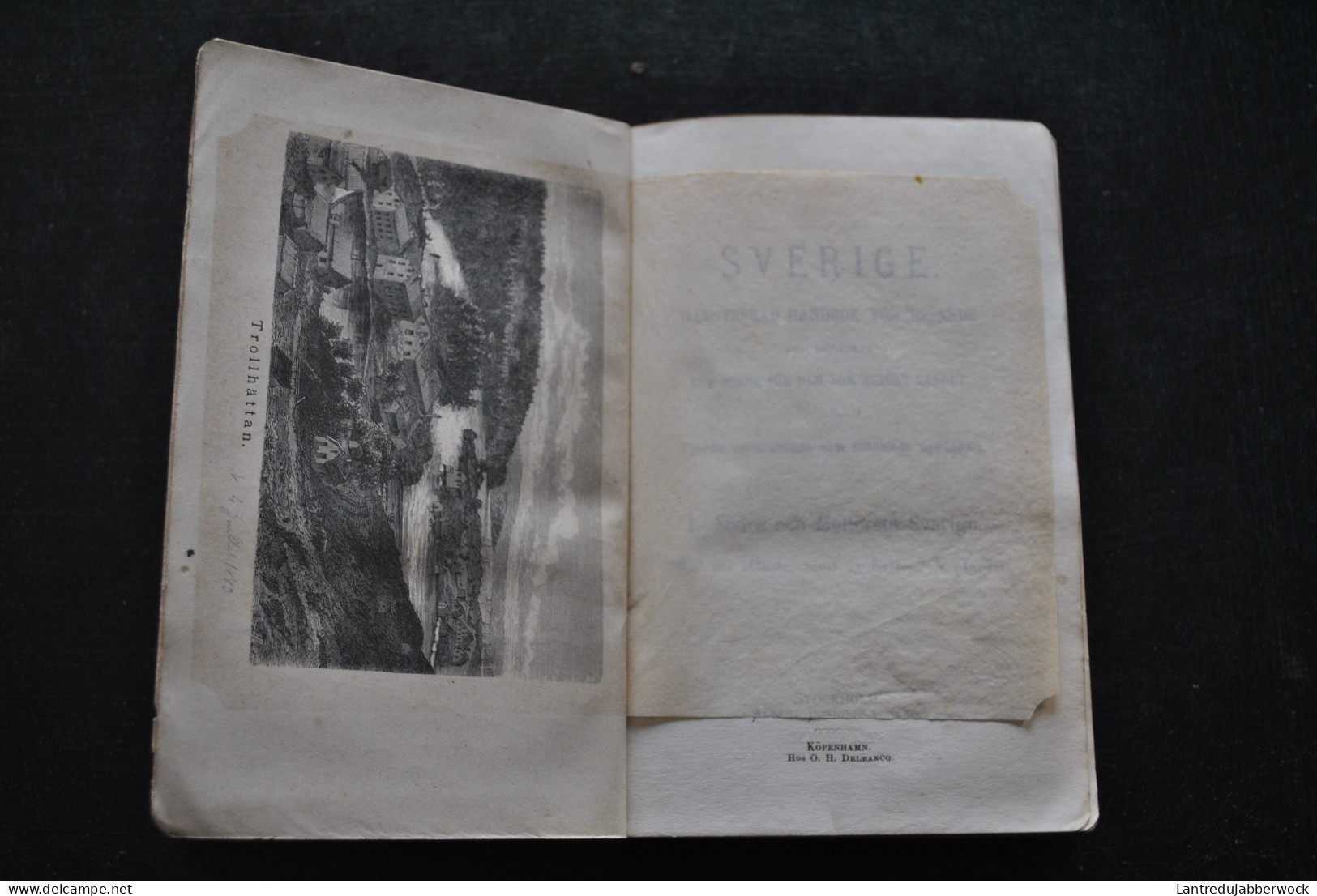 SVERIGE ILLUSTRERAD HANDBOK FOR RESANDE OCH DERJEMTE ETT MINNE FOR DEM SOM BESOKT LANDET 1882 KARTOR PLANER GUIDE VOYAGE - 1801-1900