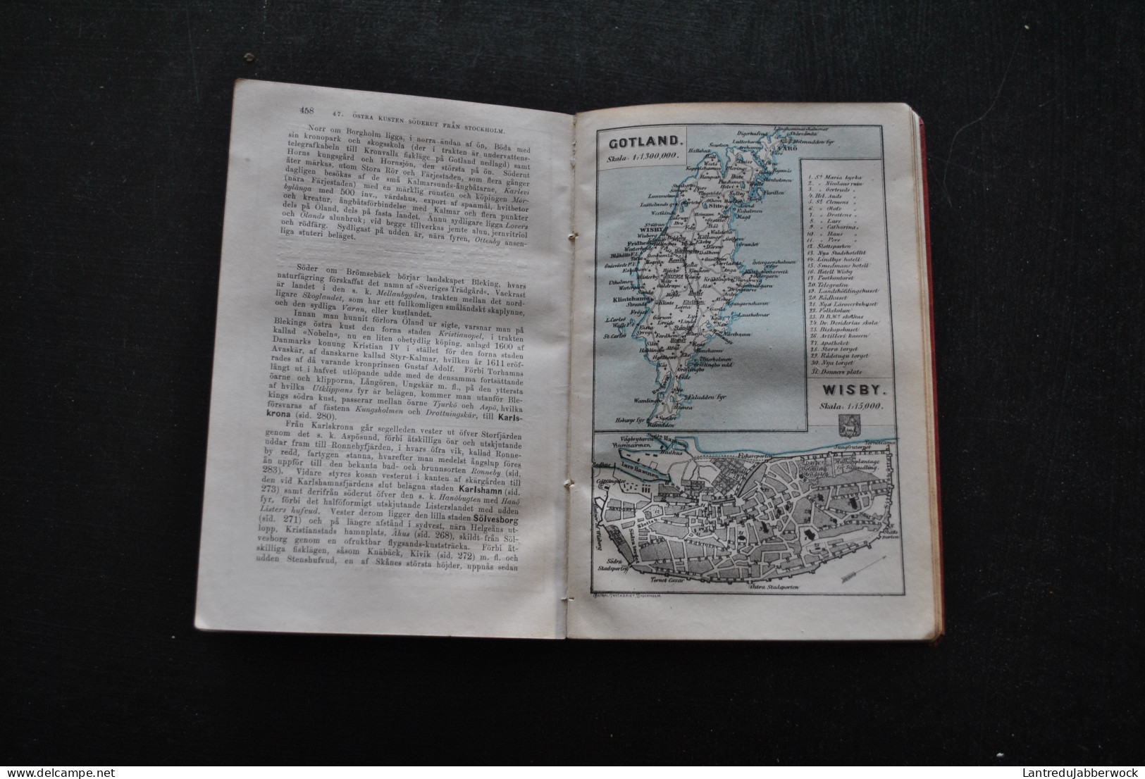 SVERIGE ILLUSTRERAD HANDBOK FOR RESANDE OCH DERJEMTE ETT MINNE FOR DEM SOM BESOKT LANDET 1882 KARTOR PLANER GUIDE VOYAGE