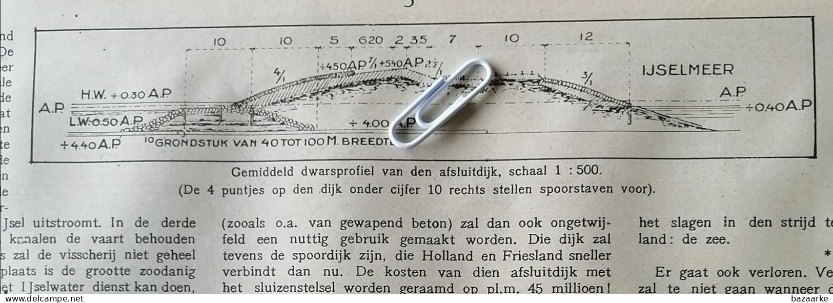 DE AFSLUITING VAN DE ZUIDERZEE 1916 /  WIERINGEN / DR. A. BEEKMAN VOORVECHTER / DR. C. LELY MINISTER VAN HET GROTE PLAN - Ohne Zuordnung