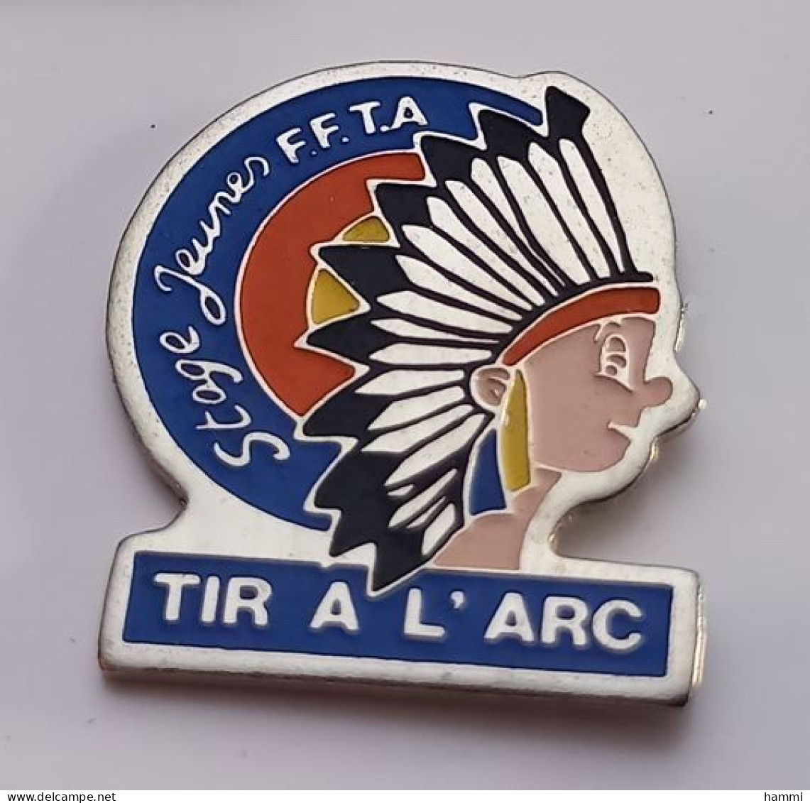 N294 Pin's Tir à L'arc Stage Jeunes FFTA INDIEN UTE Achat Immédiat - Archery