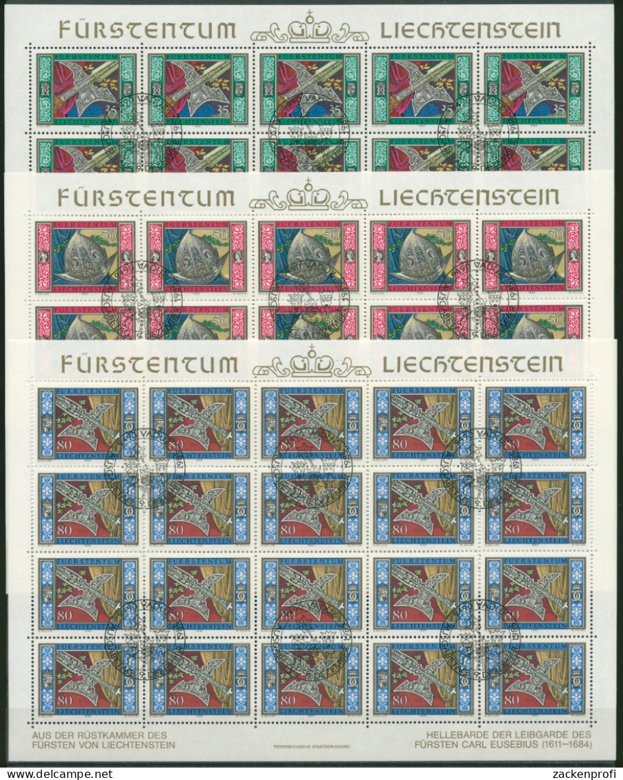 Liechtenstein 1985 Gardewaffen Bogensatz 890/92 Gestempelt (C16333) - Blocs & Feuillets